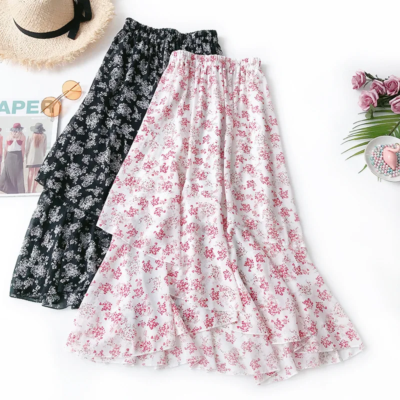 Summer Skirts 2019 New Women Long Chiffon Pleated Midi Skirt High Waist Elascity Casual Party Skirt Irregular Jupe Femme
Summer Skirts 2019 New Women Long Chiffon Pleated Midi Skirt High Waist Elascity Casual Party Skirt Irregular Jupe Femme