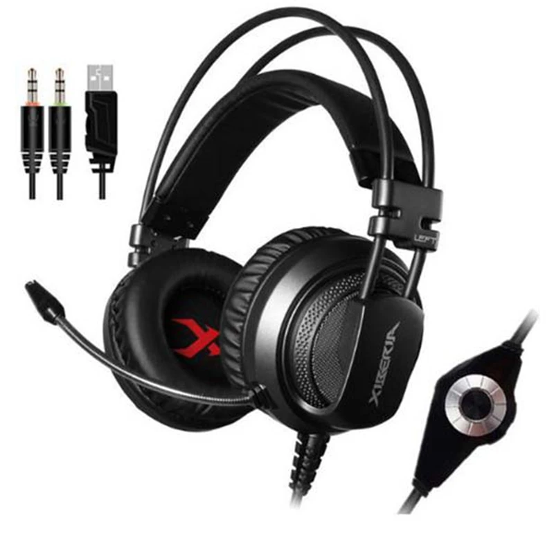 Best Computer Gaming Headset Headband with Microphone Mic XIBERIA V10 Heavy Bass Stereo Game Headphone with Light for PC Gamer
Best Computer Gaming Headset Headband with Microphone Mic XIBERIA V10 Heavy Bass Stereo Game Headphone with Light for PC Gamer