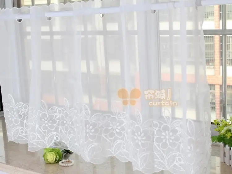 Luxury White Tulle Coffee Curtains Floral Embroidered Window Valance Customize Light Shading Curtain For Kitchen Cabinet Door
Luxury White Tulle Coffee Curtains Floral Embroidered Window Valance Customize Light Shading Curtain For Kitchen Cabinet Door
