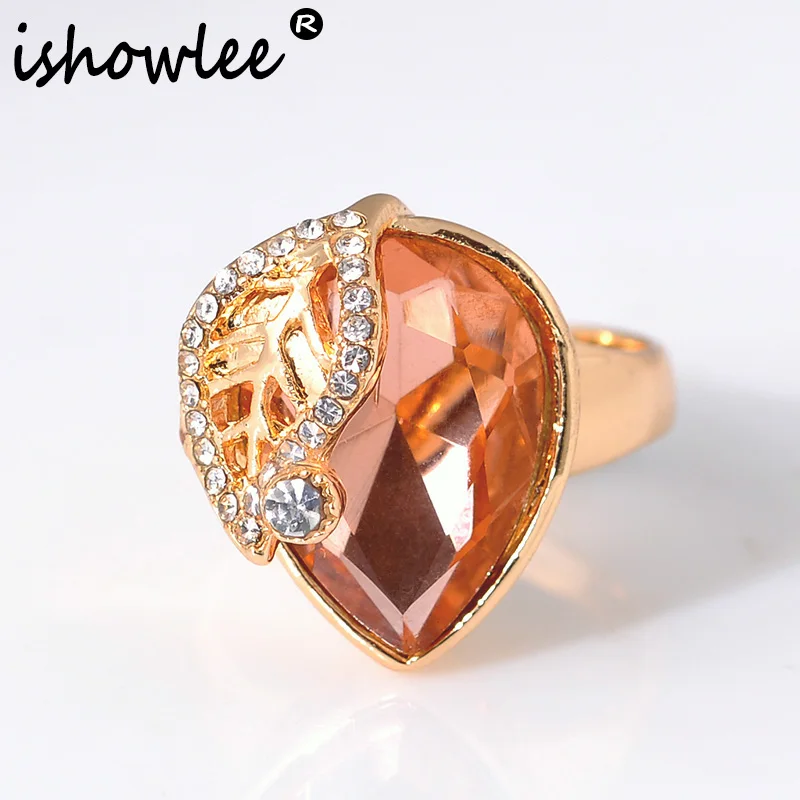 ISHOWLEE Big Brown Crystal Heart Rings for Women Trendy Leaf Rose Gold Wide Rings With Stones Large Rhinestones Jewellry jzb09
ISHOWLEE Big Brown Crystal Heart Rings for Women Trendy Leaf Rose Gold Wide Rings With Stones Large Rhinestones Jewellry jzb09