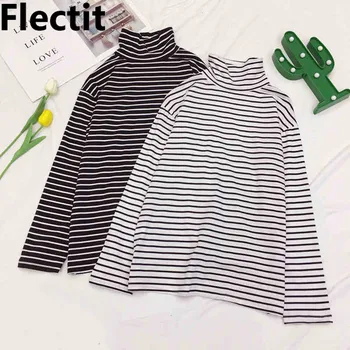 Flectit Women Long Sleeve Turtleneck Striped Tops T-Shirt Tees Casual Autumn Winter Basic T Shirt Top Female #
Flectit Women Long Sleeve Turtleneck Striped Tops T-Shirt Tees Casual Autumn Winter Basic T Shirt Top Female #