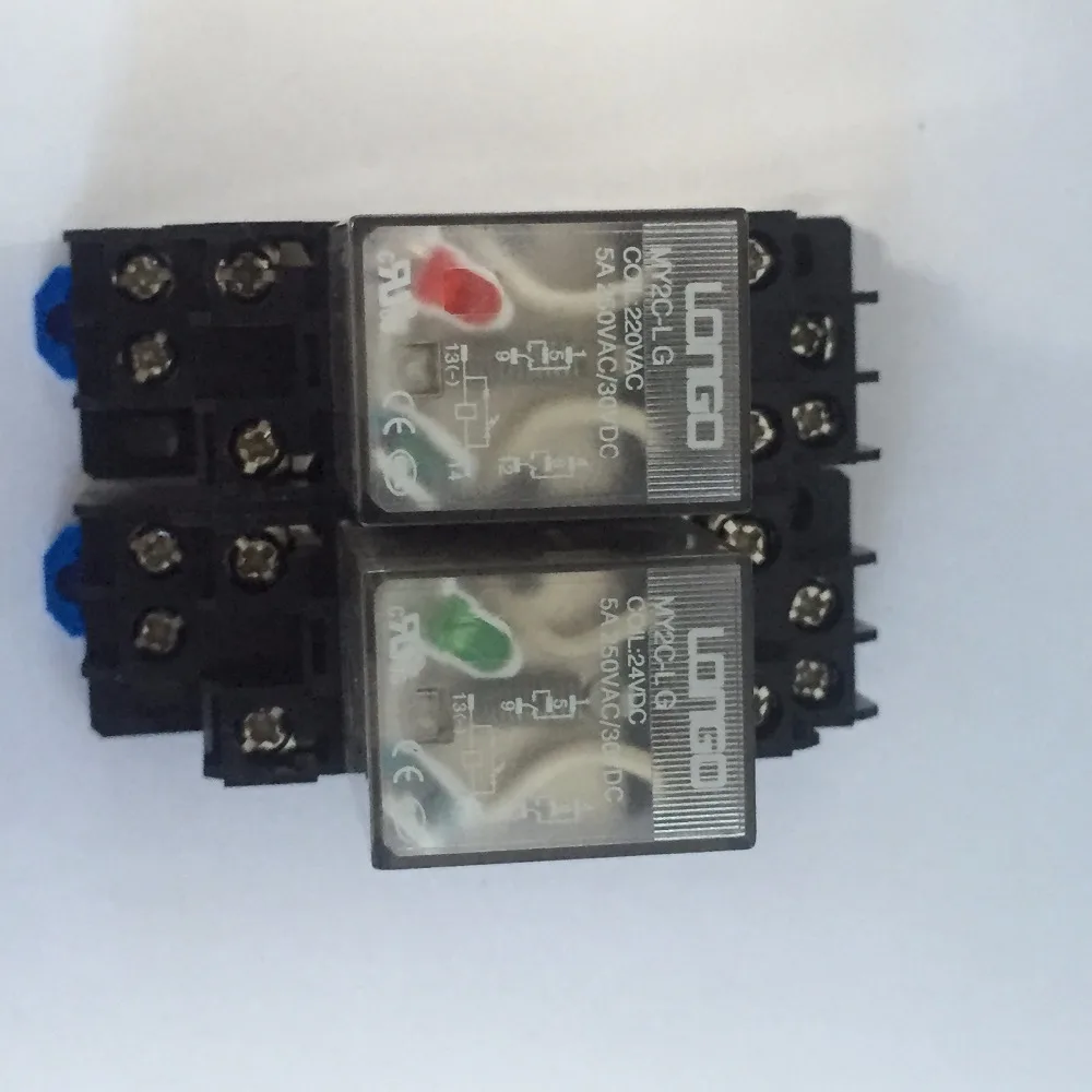 1pc Longo MY2C-L Electromagnetic 5A Power relay + Relay seat 6VDC/48VDC/110VDC Same model as HH52PL/MY2NJ
1pc Longo MY2C-L Electromagnetic 5A Power relay + Relay seat 6VDC/48VDC/110VDC Same model as HH52PL/MY2NJ