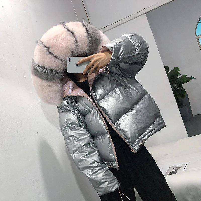 2018 New Down Coat Winter Jacket Women Real Fox Fur Collar Hooded Parka 90% Duck Down Streetwear Oversized Outwear Reversible
2018 New Down Coat Winter Jacket Women Real Fox Fur Collar Hooded Parka 90% Duck Down Streetwear Oversized Outwear Reversible