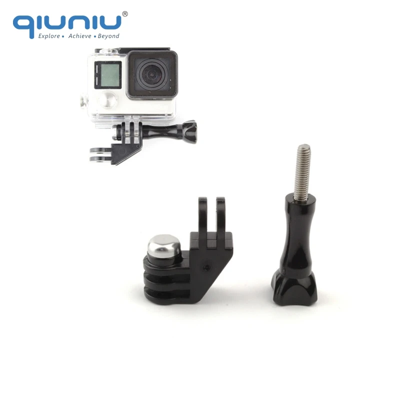 QIUNIU For GoPro 90 Degree Direction Adapter Elbow Mount + Thumb Screw for GoPro Hero 2 3 3+ 4 5 6 for SJ4000 for Xiaomi Yi
QIUNIU For GoPro 90 Degree Direction Adapter Elbow Mount + Thumb Screw for GoPro Hero 2 3 3+ 4 5 6 for SJ4000 for Xiaomi Yi