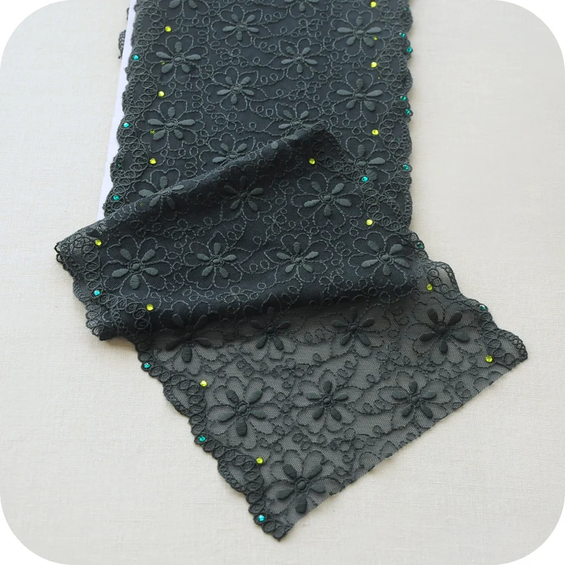 Black green 100x16cm soft Gauze Embroidery Lace Fabric Handmade DIY Skirt Festival Webbing Easter New Recommended Cloth
Black green 100x16cm soft Gauze Embroidery Lace Fabric Handmade DIY Skirt Festival Webbing Easter New Recommended Cloth