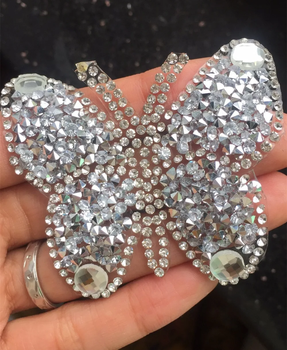 Sparkling Butterfly Embroidery Sew Patches for Clothing By Diamond Rhinestones Black Iron on Stick Applique Jersey
Sparkling Butterfly Embroidery Sew Patches for Clothing By Diamond Rhinestones Black Iron on Stick Applique Jersey