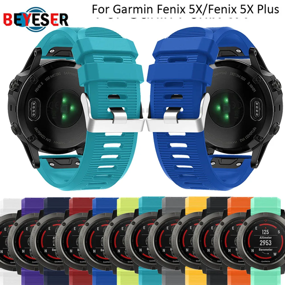 26mm Watchband Strap for Garmin Fenix 5X Smart Watch Quick Release Silicone Easy fit Wrist Band Strap for Garmin Fenix 3 HR plus
26mm Watchband Strap for Garmin Fenix 5X Smart Watch Quick Release Silicone Easy fit Wrist Band Strap for Garmin Fenix 3 HR plus