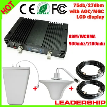 Home Use Wholesale 1Watt 75db 27dbm GSM 3G signal repeater dual band gsm 900 WCDMA 2100MHz signal booster with ALC MGC amplifier
Home Use Wholesale 1Watt 75db 27dbm GSM 3G signal repeater dual band gsm 900 WCDMA 2100MHz signal booster with ALC MGC amplifier