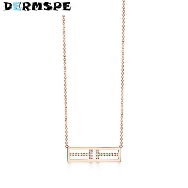 925 Sterling Silver Glitter Cubic Zirconia T-pattern Ms. Pendant Necklace Fashion Clavicle Chain DIY Gift Personalized Necklace
925 Sterling Silver Glitter Cubic Zirconia T-pattern Ms. Pendant Necklace Fashion Clavicle Chain DIY Gift Personalized Necklace