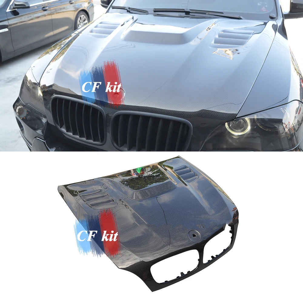CF Kit V Style Real Carbon Fiber Car Hood Bonnet For BMW E70 E71 X5 X6 Body Kits Car Styling
CF Kit V Style Real Carbon Fiber Car Hood Bonnet For BMW E70 E71 X5 X6 Body Kits Car Styling