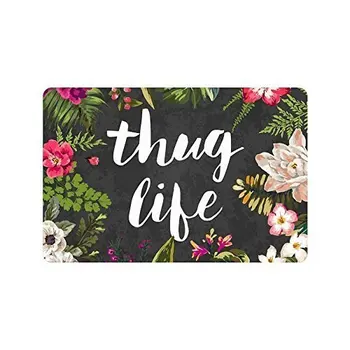 Thug Life Flowers Doormat Entrance Mat Floor Mat Rug Indoor/Outdoor/Front Door/Bathroom Mats Rubber Non Slip (23.6"x15.7",L x W)
Thug Life Flowers Doormat Entrance Mat Floor Mat Rug Indoor/Outdoor/Front Door/Bathroom Mats Rubber Non Slip (23.6"x15.7",L x W)