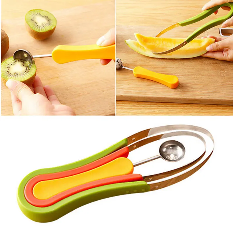 3 in 1 Scoop Watermelon Baller Troop Slicer Melon Clever Fruit Cutter Divider Digging Ball Splitter Knife Kitchen Accesseries
3 in 1 Scoop Watermelon Baller Troop Slicer Melon Clever Fruit Cutter Divider Digging Ball Splitter Knife Kitchen Accesseries