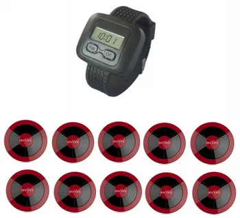 Free shipping! Restaurant wireless service calling system, watch pager, single key call button, table call bell, waiter call
Free shipping! Restaurant wireless service calling system, watch pager, single key call button, table call bell, waiter call
