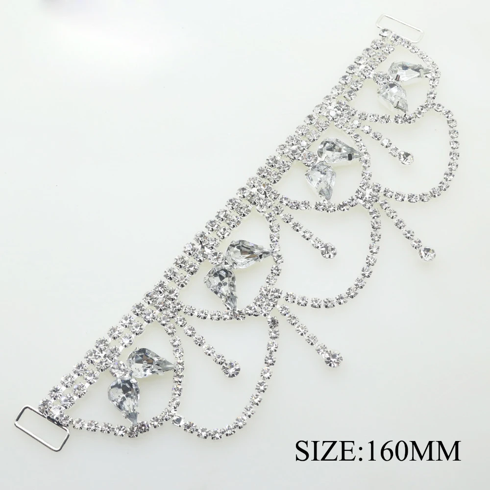1 pcs/lot 160MM Silver Rhinestone Chain Bikini Buckle Connectors Buckles Clothing for Wedding Decoration Beachwear Connector
1 pcs/lot 160MM Silver Rhinestone Chain Bikini Buckle Connectors Buckles Clothing for Wedding Decoration Beachwear Connector