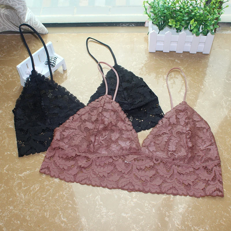 Hot Sale Women Sexy Bra Lingerie Floral V Neck Lace Bralette Female Crop Tops Sleeping Brassiere Strappy Wirefree Soft Bra Vest
Hot Sale Women Sexy Bra Lingerie Floral V Neck Lace Bralette Female Crop Tops Sleeping Brassiere Strappy Wirefree Soft Bra Vest
