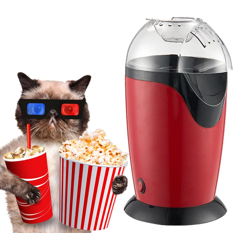 1200W 110v/220v Portable Electric Popcorn Maker Hot Air Making Machine Kitchen Desktop Mini DIY Corn | Бытовая техника