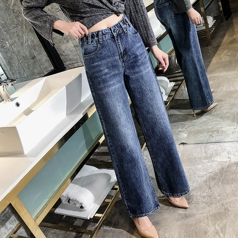 Nonis Women High Wiast Chic Vintage Jeans Female Wide Leg Loose Slim Straight Long Denim Pants No Stretch 2019 Casual
Nonis Women High Wiast Chic Vintage Jeans Female Wide Leg Loose Slim Straight Long Denim Pants No Stretch 2019 Casual