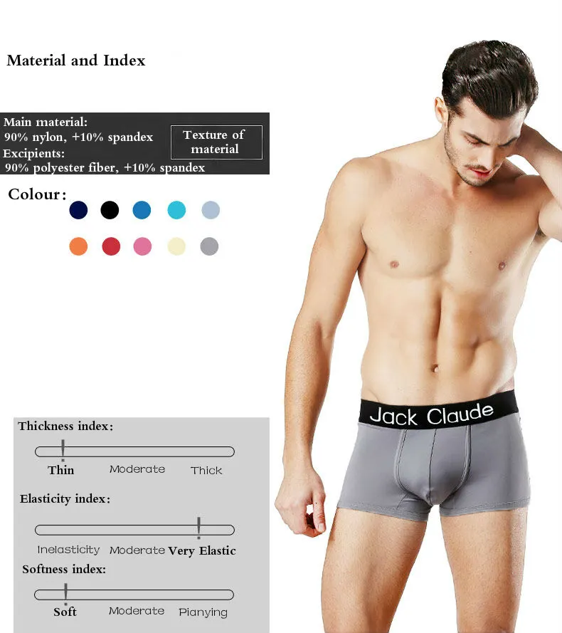 Hot Sale Men Male Underwear Men's Boxer Underwear Bermudas Masculina De Marca Boxer Shorts Underwear Sexy Ondergoed Men 7