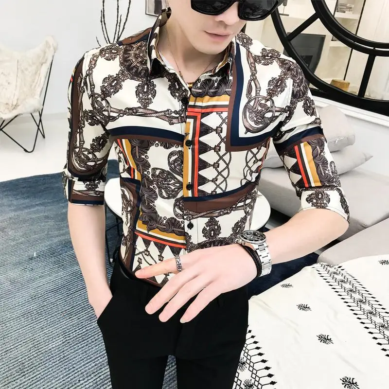 Hawaiian Shirt for Men Flower Half sleeve Shirt Men's Clothes Slim fit Hip hop Casual Fashion Blouse Men Summer New
Hawaiian Shirt for Men Flower Half sleeve Shirt Men's Clothes Slim fit Hip hop Casual Fashion Blouse Men Summer New