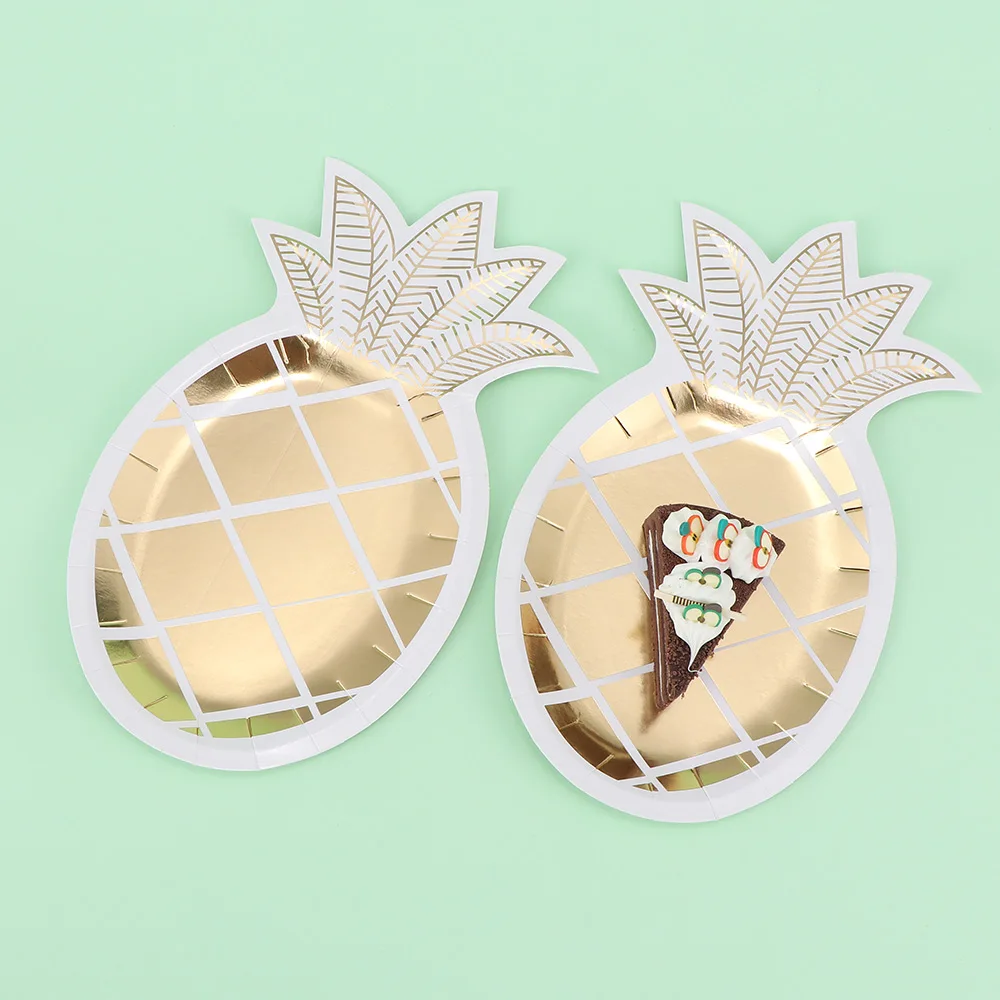 8PCS Gold Ananas Dish Plates Creative Cartoon Cute Fruit Snack Plate Simple Birthday Party Accessories Dinner Tableware
8PCS Gold Ananas Dish Plates Creative Cartoon Cute Fruit Snack Plate Simple Birthday Party Accessories Dinner Tableware