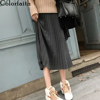 Colorfaith 2019 Fashionable Women Midi Skirt Autumn Winter Pleated Knitting A-line Skirt Casual Flared Solid Ladies SK8268
Colorfaith 2019 Fashionable Women Midi Skirt Autumn Winter Pleated Knitting A-line Skirt Casual Flared Solid Ladies SK8268