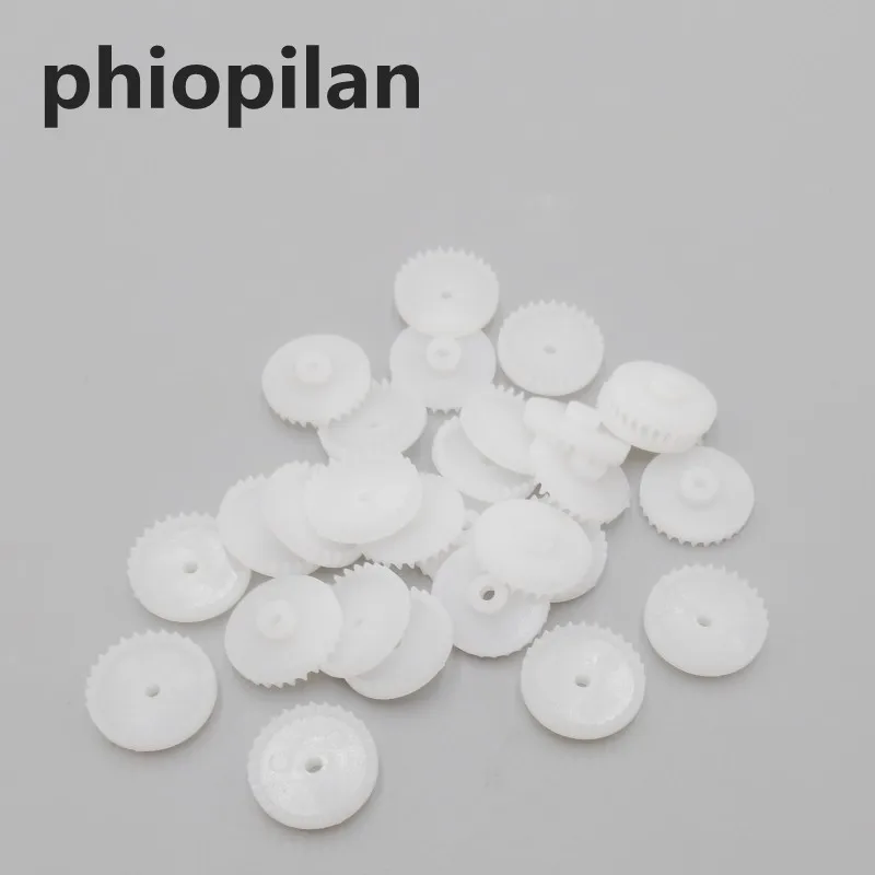 PHIOPILAN 100pcs 0.5 modulus crown gear face gear 28T c28-2a 26 Teeth Aperture 1.95mm single gear Car Gearbox Plastic motor gear
PHIOPILAN 100pcs 0.5 modulus crown gear face gear 28T c28-2a 26 Teeth Aperture 1.95mm single gear Car Gearbox Plastic motor gear