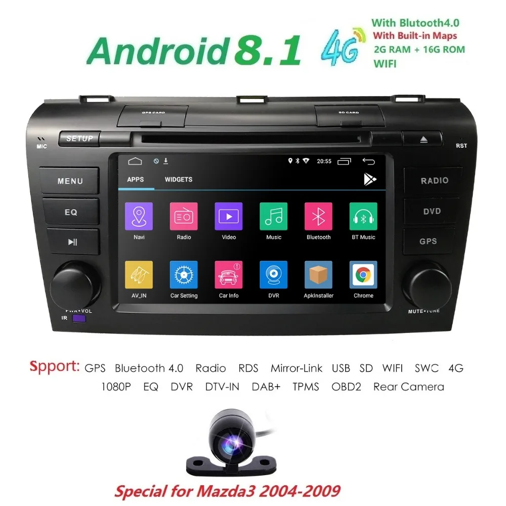 7 Inch Android 9.0 Car Radio For 2009 2008 2007 2006 2005 2004 MAZDA 3 GPS Navi Wifi 4G Multimedia Player Head Unit Auto Stereo
7 Inch Android 9.0 Car Radio For 2009 2008 2007 2006 2005 2004 MAZDA 3 GPS Navi Wifi 4G Multimedia Player Head Unit Auto Stereo