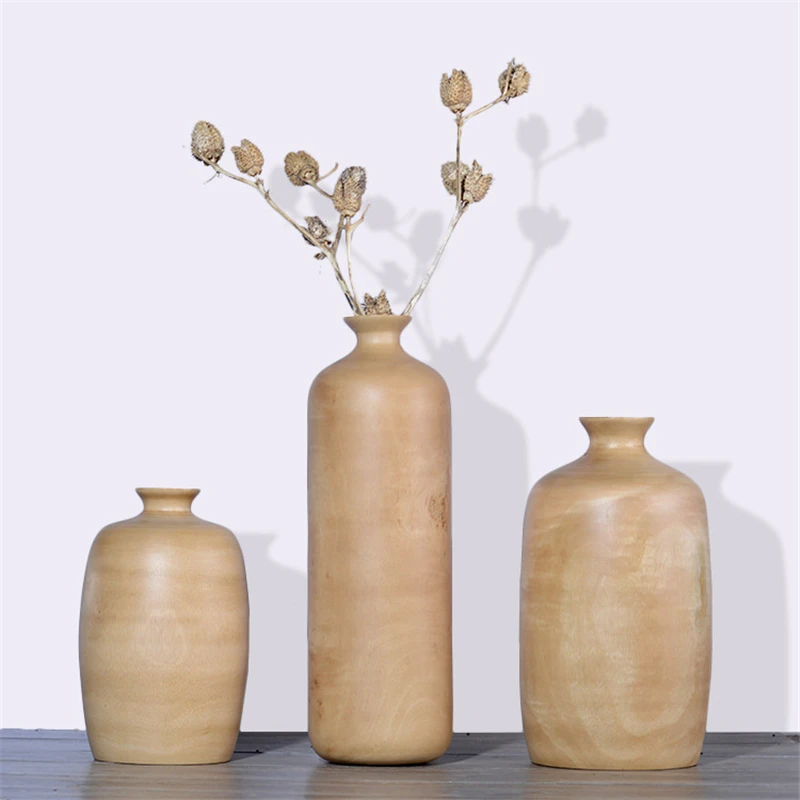 1pc Solid creative Wood Vase Southeast Asian style Ornament living room decoration Original ecological Vintage fashion
1pc Solid creative Wood Vase Southeast Asian style Ornament living room decoration Original ecological Vintage fashion