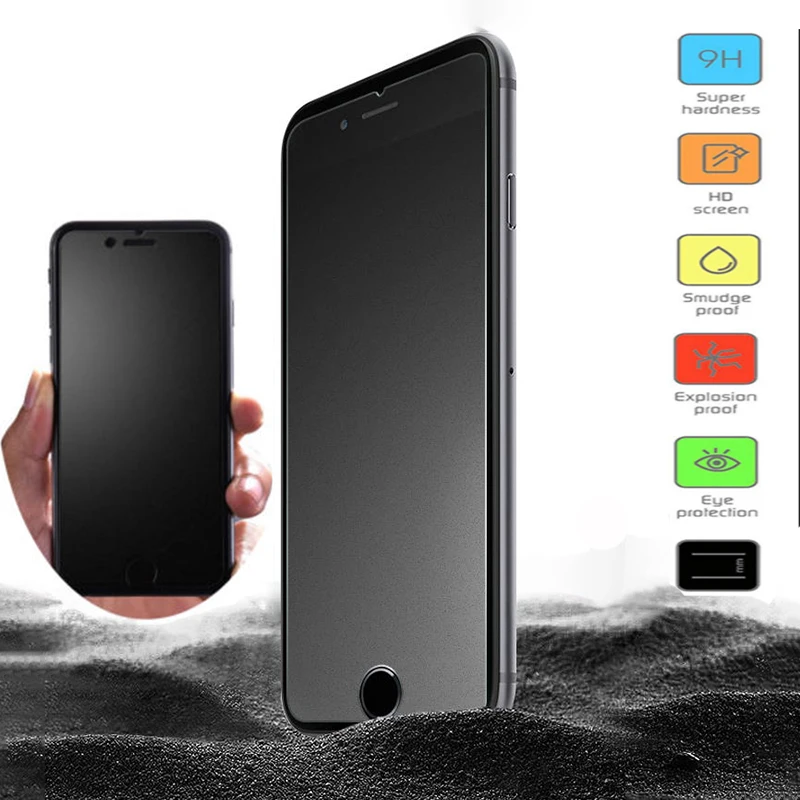Frosted Tempered Glass For iphone X 7 6 6S Plus Matte Screen Protector For iPhone 5S SE Protective Glass Film Anti-fingerprints
Frosted Tempered Glass For iphone X 7 6 6S Plus Matte Screen Protector For iPhone 5S SE Protective Glass Film Anti-fingerprints