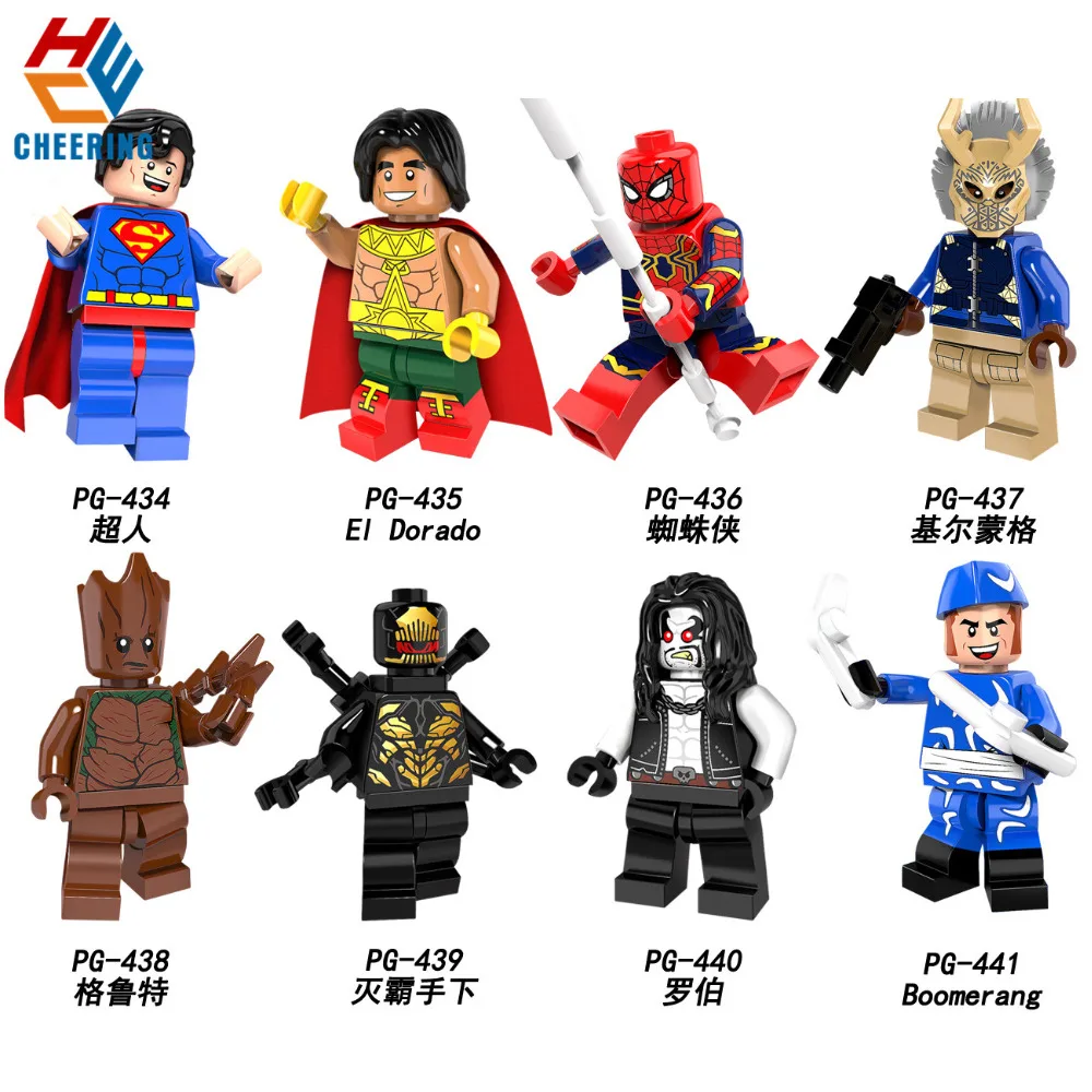 PG8109 Single Sale Super Heroes Spider Man Proxima El Dorado Midnight Boomerang Killmonger Building Blocks For Toys Gift Kids
PG8109 Single Sale Super Heroes Spider Man Proxima El Dorado Midnight Boomerang Killmonger Building Blocks For Toys Gift Kids