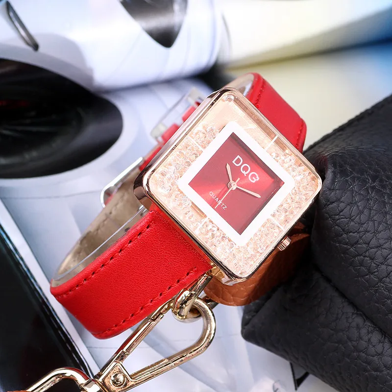 Fashion Luxury Brand Rolling Drill Dress Women Watches Quicksand Casual Clock Genuine Leather Rhinestone Lady Wrist Watches
Fashion Luxury Brand Rolling Drill Dress Women Watches Quicksand Casual Clock Genuine Leather Rhinestone Lady Wrist Watches