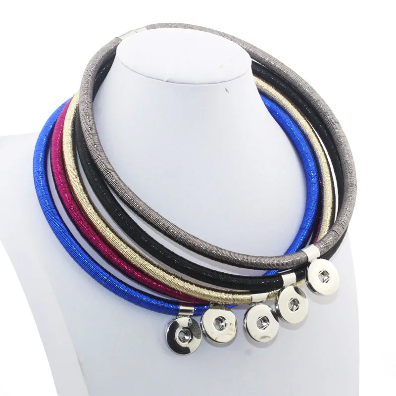 Bohemia Multi Colorful Magnet Clasp 18mm Snap Button Pendant 48 CM Leather Necklace Ginger Snap Jewelry YZ20071
Bohemia Multi Colorful Magnet Clasp 18mm Snap Button Pendant 48 CM Leather Necklace Ginger Snap Jewelry YZ20071