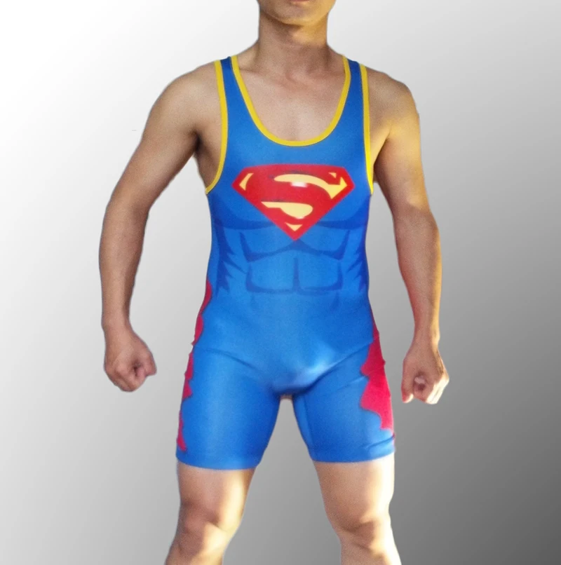 Man Superman Wrestling Singlet Aerotics Weight Lifting Suit in Men Tights Fighting Suit Customizable Youth One Piece Jumpsuit
Man Superman Wrestling Singlet Aerotics Weight Lifting Suit in Men Tights Fighting Suit Customizable Youth One Piece Jumpsuit