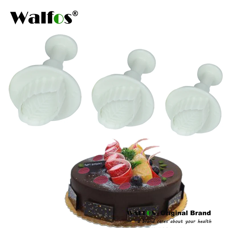 WALFOS 3pcs Fondant Rose Leaves Mold Cake Cutter Cookies Sugarcraft Decorating Tool Cake Baking DIY Tools Cake Cutters 01067
WALFOS 3pcs Fondant Rose Leaves Mold Cake Cutter Cookies Sugarcraft Decorating Tool Cake Baking DIY Tools Cake Cutters 01067