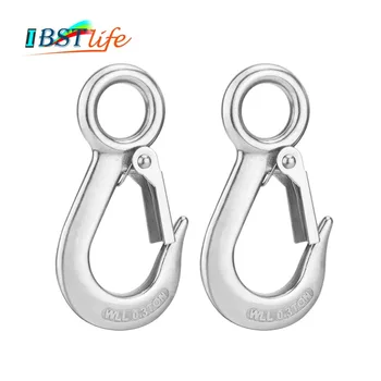 2PCS 0.3T 304 Stainless Steel Round Eye Lifting Snap Hook cargo snap hook crane hook marine rigging hardware accessories
2PCS 0.3T 304 Stainless Steel Round Eye Lifting Snap Hook cargo snap hook crane hook marine rigging hardware accessories