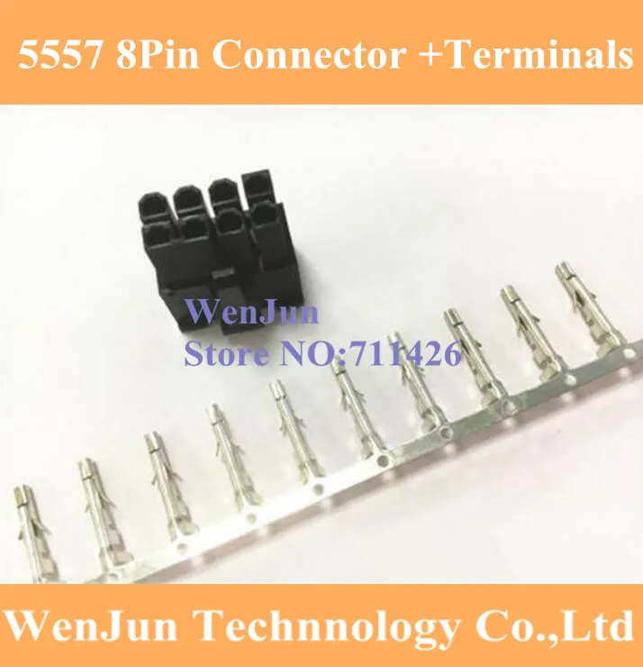 50 шт. ATX/EPS PCI-E GPU 4,2 мм 5557 8 контактов 8 контактов 2*4 контакта мужская модель с 400 шт. 5559 женские контакты обжимные контакты
50 шт. ATX/EPS PCI-E GPU 4,2 мм 5557 8 контактов 8 контактов 2*4 контакта мужская модель с 400 шт. 5559 женские контакты обжимные контакты