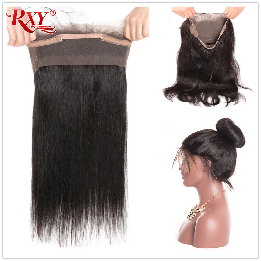 RXY Pre Plucked 360 Lace Closure Brazilian Straight Closure With Baby Hair 130% Density Remy Human Hair Can be Dyed
RXY Pre Plucked 360 Lace Closure Brazilian Straight Closure With Baby Hair 130% Density Remy Human Hair Can be Dyed