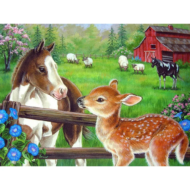 YIKEE 5d diamond painting horses Full Drill Diamond Embroidery Sale Handmade Wall Decor Mosaic Crystal k618
YIKEE 5d diamond painting horses Full Drill Diamond Embroidery Sale Handmade Wall Decor Mosaic Crystal k618