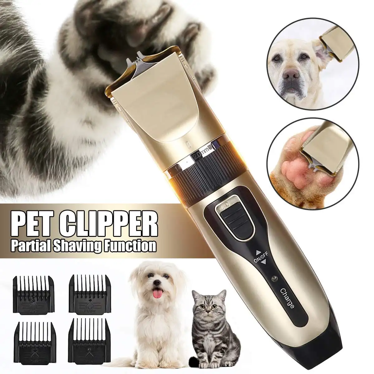 Pet Dog Washable Shaver Low-noise Hair Clipper Grooming Electric USB Rechargeable Trimmer Styling Carved Cutter Kit With Combs
Pet Dog Washable Shaver Low-noise Hair Clipper Grooming Electric USB Rechargeable Trimmer Styling Carved Cutter Kit With Combs