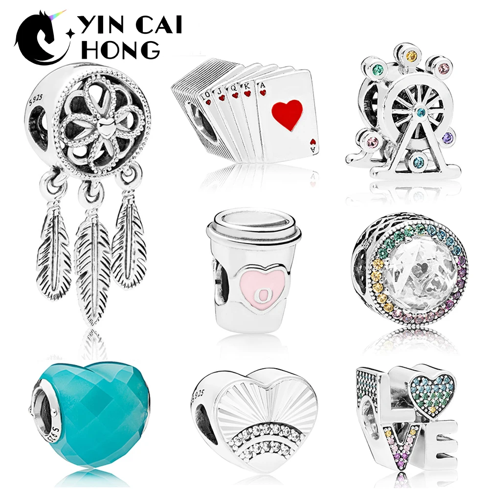 YCH 100% 925 Sterling Silver 1:1 Charm Beads Multi-Color Radiant Hearts BLUE SHAPE OF LOVE DRINK TO GO RAINBOW Playing Cards
YCH 100% 925 Sterling Silver 1:1 Charm Beads Multi-Color Radiant Hearts BLUE SHAPE OF LOVE DRINK TO GO RAINBOW Playing Cards