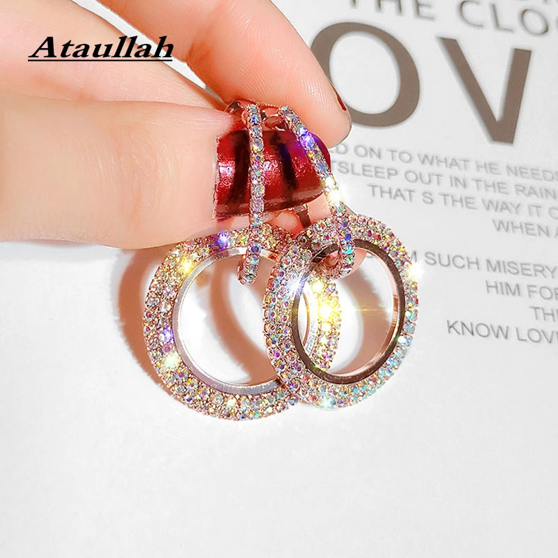 Ataullah Inlaid with Sparkling Zircon Circle Round Earrings Stylish simplicity Earrings for Women Jewelry Decoration EW003
Ataullah Inlaid with Sparkling Zircon Circle Round Earrings Stylish simplicity Earrings for Women Jewelry Decoration EW003