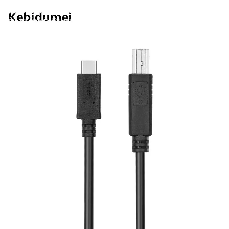 Kebidumei USB Data Cable USB-C USB 3.1 Type C Male Connector to USB 2.0 B Type Male Data Cable for Cell Phone&Printer&Hard Disk
Kebidumei USB Data Cable USB-C USB 3.1 Type C Male Connector to USB 2.0 B Type Male Data Cable for Cell Phone&Printer&Hard Disk