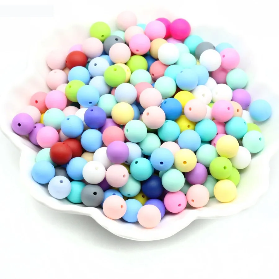 Silicone Beads Round Nursing Jewelry Teething Balls Food Grade/BPA FREE(12mm 200pcs)Kids Chew Bite DIY Beads
Silicone Beads Round Nursing Jewelry Teething Balls Food Grade/BPA FREE(12mm 200pcs)Kids Chew Bite DIY Beads