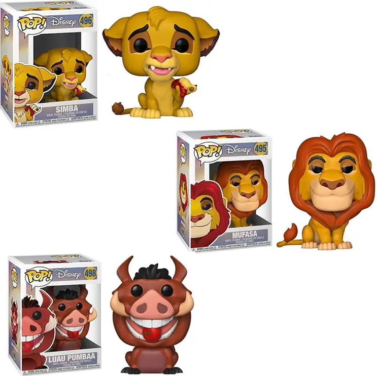 Funko POP The Lion King SIMBA LUAU PUMBAA MUFASA Vinyl Action Figures Anime Movie Toys for Children model Gifts
Funko POP The Lion King SIMBA LUAU PUMBAA MUFASA Vinyl Action Figures Anime Movie Toys for Children model Gifts