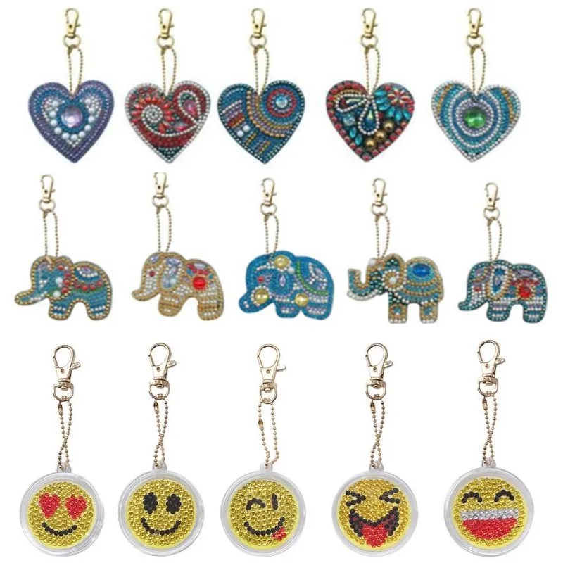 5D DIY Diamond Painting Keychain Elephant Emoji Full Diamond Painting Keyring Cross Stitch Embroidery Woman Bag Key Chain
5D DIY Diamond Painting Keychain Elephant Emoji Full Diamond Painting Keyring Cross Stitch Embroidery Woman Bag Key Chain