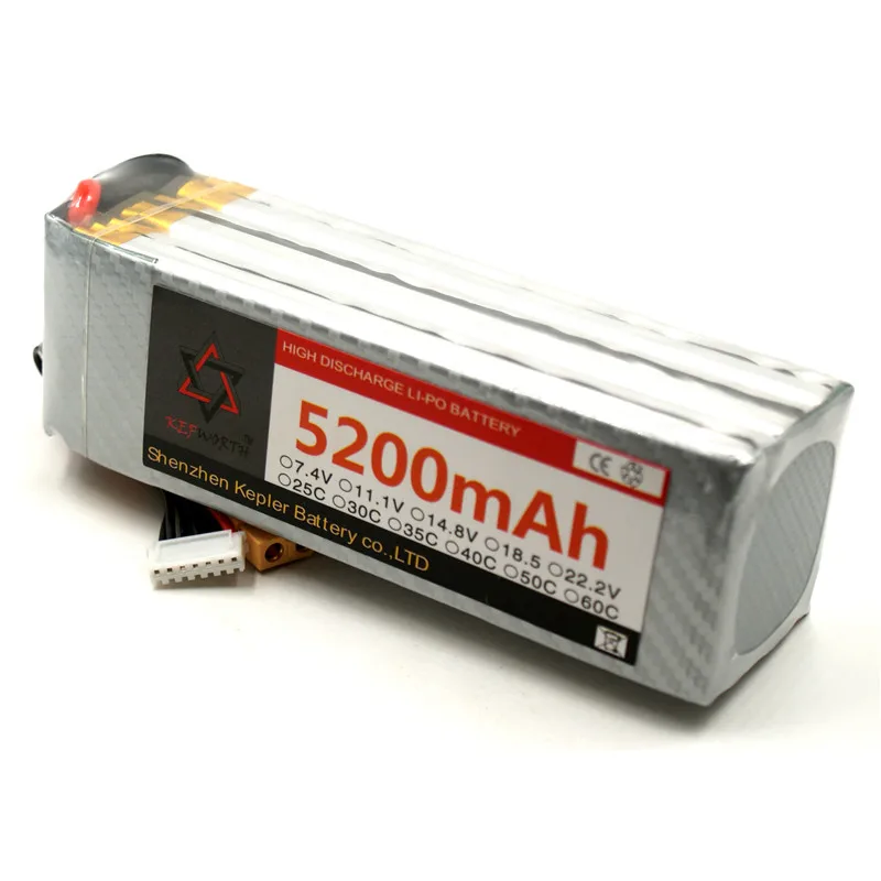 6s 22.2v 5200mAh RC Lipo Battery Car Plane Boat Lithium Ion Polymer Battery For Truck Tank Drone Helicopter
6s 22.2v 5200mAh RC Lipo Battery Car Plane Boat Lithium Ion Polymer Battery For Truck Tank Drone Helicopter