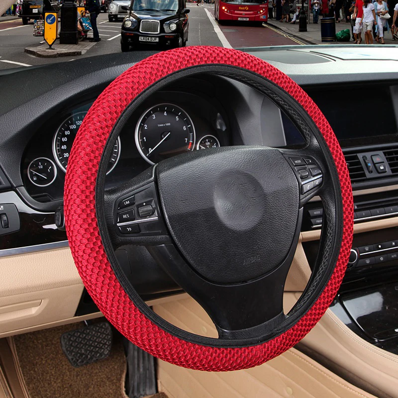 Fish Net Fabric Handmade Steering Wheel Cover Breathability Skidproof Universal Fits Most Car Styling Steering Wheel
Fish Net Fabric Handmade Steering Wheel Cover Breathability Skidproof Universal Fits Most Car Styling Steering Wheel