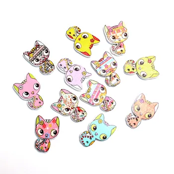 LF 50Pcs Mixed Cats Wooden Buttons For Clothes Wood Decoration Craft Scrapbooking Sewing Needlework DIY Accessories
LF 50Pcs Mixed Cats Wooden Buttons For Clothes Wood Decoration Craft Scrapbooking Sewing Needlework DIY Accessories