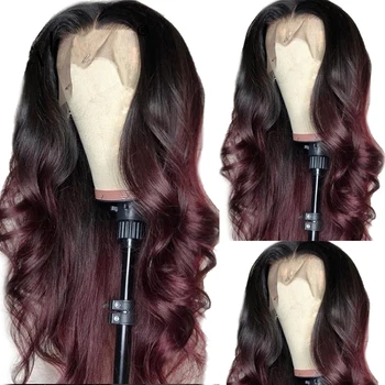Body Wave 13X6 360 Lace Front Human Hair Wigs 99j Burgundy Ombre Brazilian Remy With Baby Hair PrePlucked Hairline Full Lace Wig
Body Wave 13X6 360 Lace Front Human Hair Wigs 99j Burgundy Ombre Brazilian Remy With Baby Hair PrePlucked Hairline Full Lace Wig