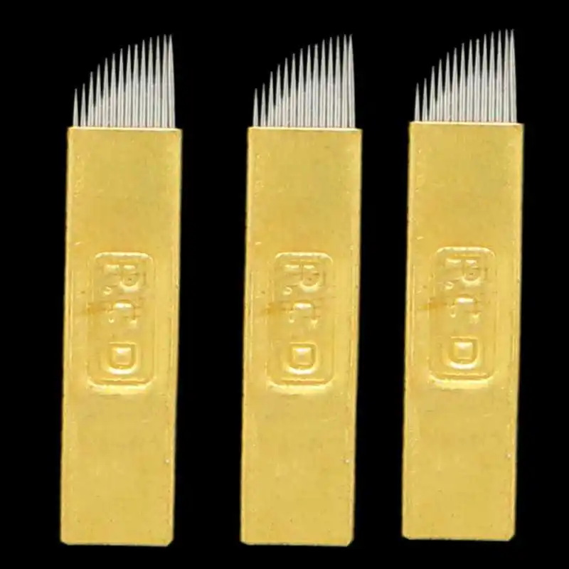 Freeshipping 50Pcs/Lot Golden PCD 14Pins 3D Tebori Microblading Permanent Makeup Tattoo Manual Pen Needle
Freeshipping 50Pcs/Lot Golden PCD 14Pins 3D Tebori Microblading Permanent Makeup Tattoo Manual Pen Needle